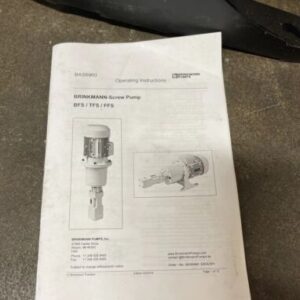 *New* Brinkmann FFS260/70 High Pressure Screw Spindle Pump Siemens 8.6kW Motor - Image 8