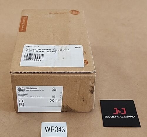 *BRAND NEW* Ifm Efector SMR12GGXFRKG/US-100 Flow Meter SM6100 + Warranty! Main Image