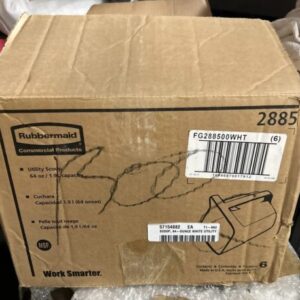 (6) New Rubbermaid Commercial Bouncer Bar/Utility Scoop 64oz White 2885 - Image 8