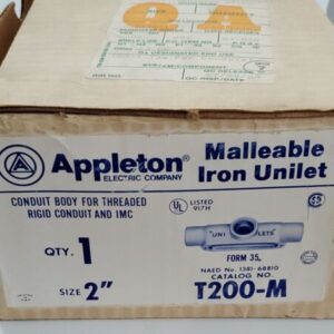 *NEW* Appleton T200-M 2" Mall Iron Form 35 Unilet Conduit Outlet Body & Cover - Image 10