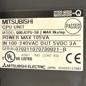 PREOWNED- Mitsubishi Q00JCPU-S8 CPU Unit With 8 Slot Chassis || FAST SHIPPED🇺🇸 - Image 3