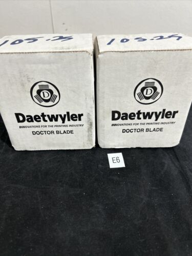 (2) NEW GENUINE DAETWYLER FACTORY BOX DOCTOR BLADE 105.25 FAST SHIPPING! Main Image