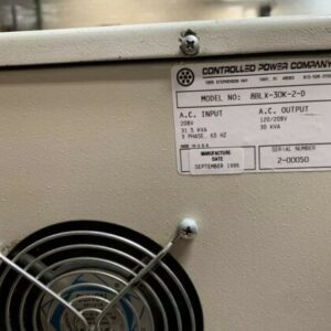 Controlled Power Company 8BLX-30K-2-D Transformer 120/208V 30 KVA - Image 4
