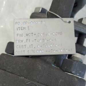 NEW Velan W07-2054B-02MS Steel Gate Valve 1-1/2" 1480 PSIG Class 600 + Warranty - Image 3