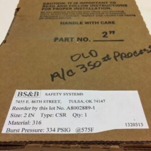New! Lot Of 2 BS&B Safety Systems Rupture Disk 2" *Fast Shipping* Warranty! - Image 3