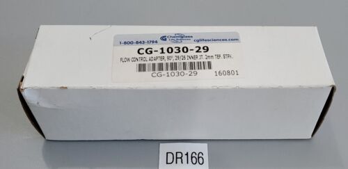 *NEW* Chemglass CG-1030-29 Flow Control Adapter 90° 29/26 Inner JT + Warranty! Main Image