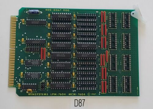 *PREOWNED* Winsystems LPM-7604 Control Board MCM-7604 400-0067-000 + Warranty! Main Image
