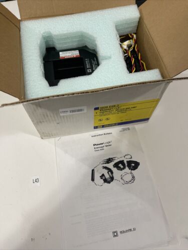 New Square D 3020 E08-3 Power Logic Enercept Meter 800 Amp 208-480 Vac Warranty Main Image