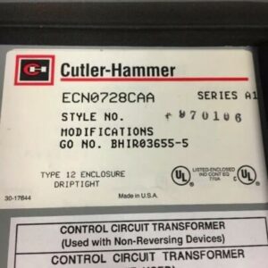New Cutler-Hammer ECN0728CAA Enclosed Starter Ser. A1 Warranty! Fast Shipping! - Image 4