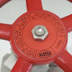 *NEW* Aloyco 2" 150# CF3M Gate Globe Valve 2-150 275Psi + Warranty! - Image 2