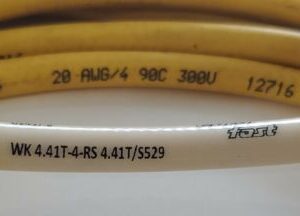 *PREOWNED* Turck WK 4.41T-4-RS 4.41T/S529 Eurofast Molded Cordset U2437-8 - Image 3