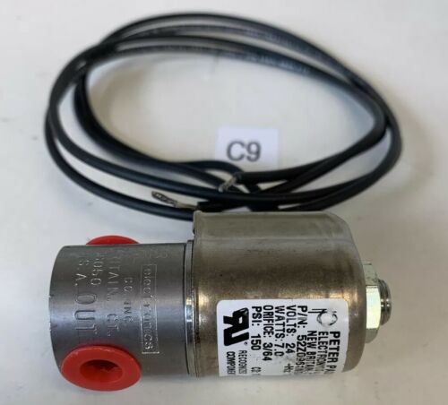 PETER PAUL ELECTRONICS VALVE 52Z0961NGM 150PSI 24VDC NEW NO BOX ~30 DAY WARRANTY Main Image