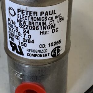 PETER PAUL ELECTRONICS VALVE 52Z0961NGM 150PSI 24VDC NEW NO BOX ~30 DAY WARRANTY - Image 2