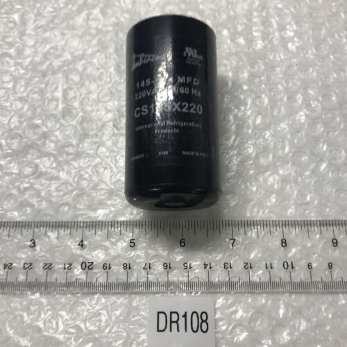 New * Beacon Capacitor Round Start 145-174 MFD 220 Vac 50/60 HZ CS 145x220* Main Image