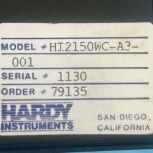 NEW WITH FACTORY PACKAGING- Hardy Instruments HI2150WC-A3-001 Weight Controller - Image 5