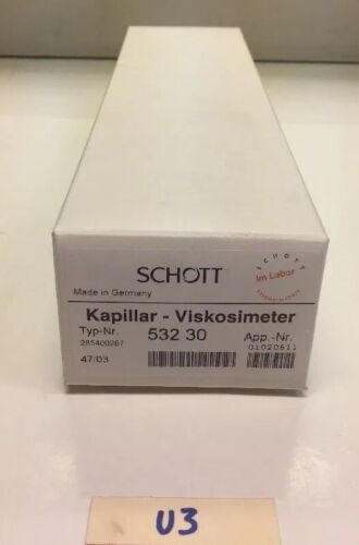 New In Box! Schott Kapillar-Viskosimeter 532 30 *Fast Shipping* Warranty! Main Image