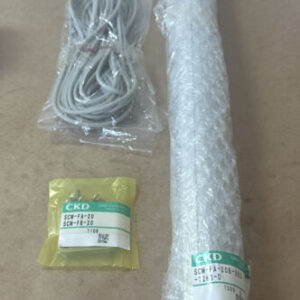 CKD SCM-FA-20B-350-T2H3-D Pneumatic Cylinder 0.1-1MPa SCM-20B350 W/Cables - Image 11