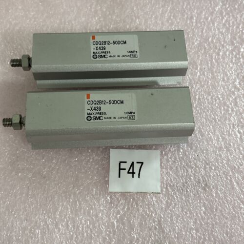 (2) Smc CDQ2B12-50DCM -X439 Pneumatic Cylinder Fast Shipping!+ Warranty Main Image