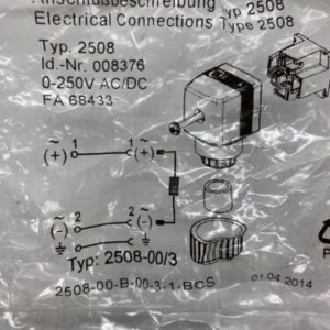 Anschluß Type 2508 Electrical Connections 2508-00/3 8376(Lot Of 2) Fast Shipping - Image 2