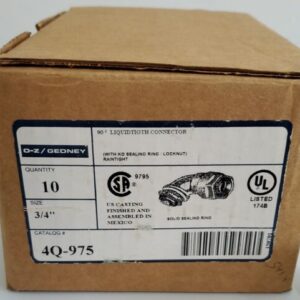 O-Z Gedney 4Q-975 Liquid Tight Connector (Lot Of 17) Sealing Ring + Warranty - Image 8