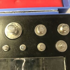 * Preowned Fisher Scientific Calibration Weight Set (100g,50g,20,20,10,5,2,2,1 # - Image 3