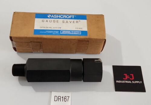 *NEW SURPLUS IN BOX* Dresser Ashcroft 1073-DV Gauge Saver 1/2" Size + Warranty! Main Image