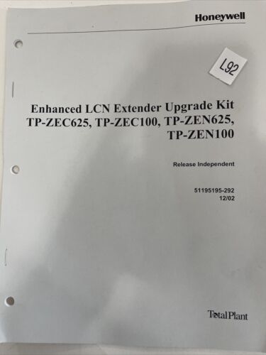 NEW HONEYWELL ENHANCED LCN EXTENDER UPGRADE KIT TP-ZEN625-100 Main Image