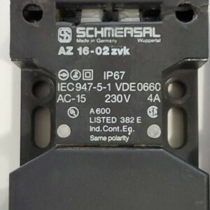 *PREOWNED* LOT OF 2 Schmersal AZ 16-02 ZVK Safety Interlock Switches [NO KEYS] - Image 5