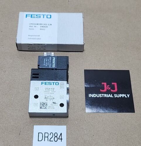 *NEW* Festo CPE14-M1BH-3GL-1/8 Solenoid Valve 1/8" Threaded 196929 + Warranty! Main Image