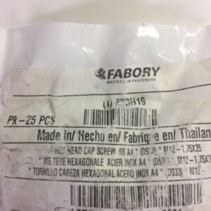 FABORY A4-70 Stainless Steel Hex Head Cap Screw,25 PCs. - Image 3