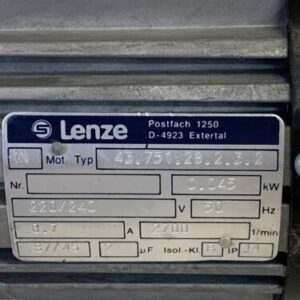 Lenze 1N Gear Motor Type 43.751.28.2.3.2 220/240 *Warranty*Fast Shipping - Image 2