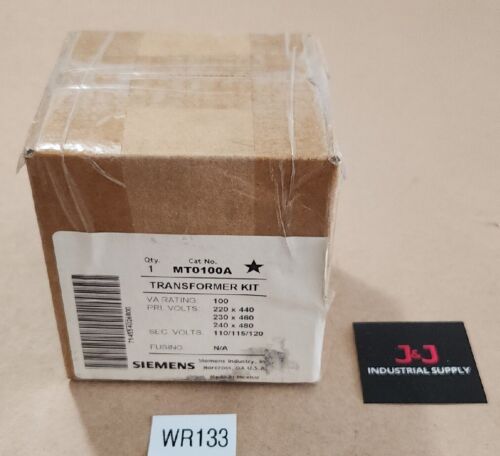 *FACTORY SEALED* Siemens MT0100A Industrial Power Transformer Kit + Warranty! Main Image