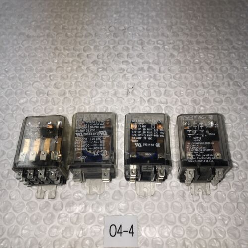 *Preowned Potter & Brumfield Power Relays (Lot Of 4) Look At Photos For No’s: Main Image