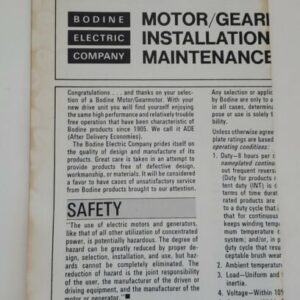 *NEW* Bodine Electric NPP-33R Gearmotor 1/20Hp 10:1 230V 1725 Rpm + Warranty! - Image 10