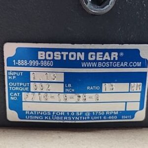 *NEW* Boston Gear F718-15-B5-G C-Face Right Angle Reducer 1.13Hp 15:1 + Warranty - Image 9