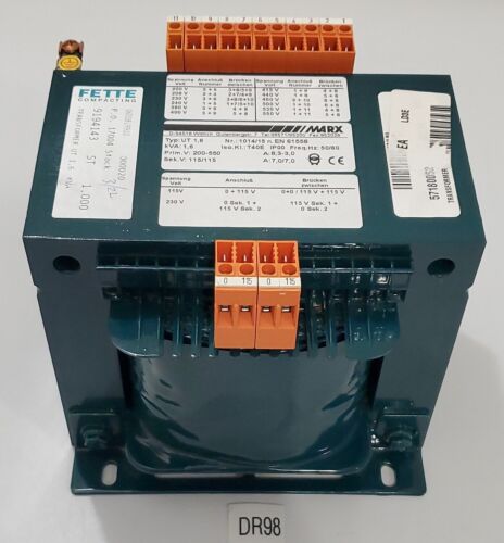 *NEW* Marx UT 1,6 Transformer Fette 9194143 1,6kVA 200-550V 50/60Hz + Warranty! Main Image