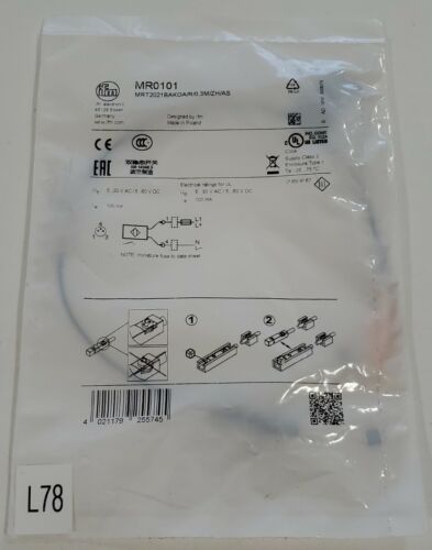 *NEW IN SEALED BAG* Ifm MR0101 T Slot Cylinder Sensor w/ Reed Contact + Warranty Main Image