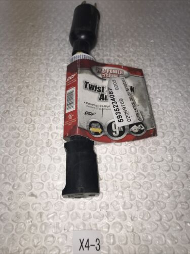 # New Twist Lock Generator Adapter Plug Heavy Duty 3 Prongs L5-20 Plug# Main Image
