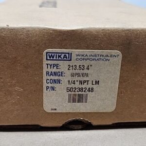 *BRAND NEW* WIKA 213.53 4" Liquid Filled Pressure Gauge 60Psi 1/4" + Warranty! - Image 8