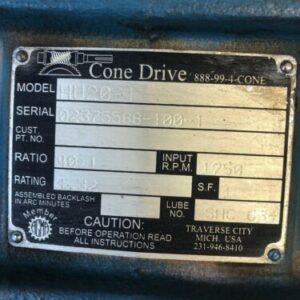 Used Conedrive HU20-1 40:1 Ratio 4.32 Rating Input RPM 1750 - Image 2
