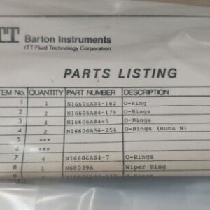 *NEW* ITT Barton NS109701G Viton Seal Upgrade Kit For NH95-G/H/J/K + Warranty! - Image 8