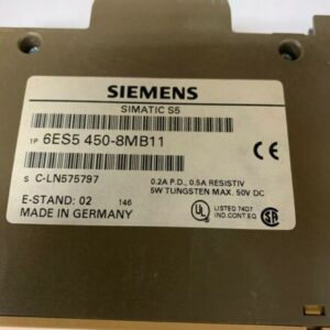 New Siemens Simatic S5 6ES5450-8MB11 6ES5 450-8MB11 Warranty Fast Shipping - Image 5