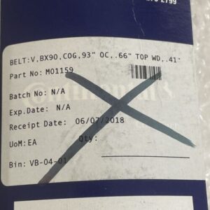 (2) CONTINENTAL BX90 Cogged V-Belt,BX90,93in Fast Shipping + Warranty - Image 3