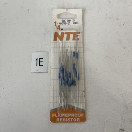 *NEW* NTE QW356-25 ROHS Flameproof Resistors, Packs Of 25 + Warranty / Fast Ship Main Image