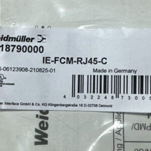 (3) NEW NO BOX- Weidmuller 1018790000 IE-FCM-RJ45-C In-Line Adapter || WARRANTY! - Image 3