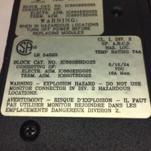 GE Fanuc Genius Input Block IC660BBD025 *Fast Shipping* Warranty! - Image 6