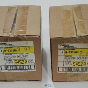 *NEW* LOT OF 2 Hoffman A-533JNM Polyester Enclosure 5x3x3 54520 + Warranty! - Image 1