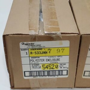 *NEW* LOT OF 2 Hoffman A-533JNM Polyester Enclosure 5x3x3 54520 + Warranty! - Image 2