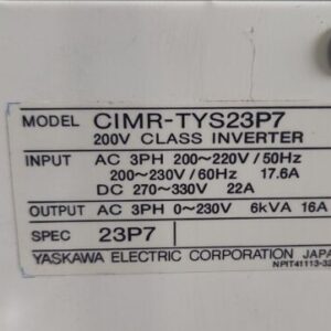 Yaskawa Varispeed 686TY3 CIMR-TYS23P7 Inverter *WARRANTY+FAST 🇺🇸 SHIP!* - Image 6