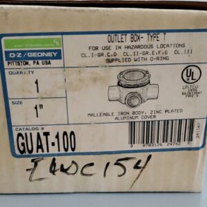 *NEW* Oz Gedney GUAT-100 Malleable Iron Body Zinc Plated Alum Cover + Warranty! - Image 8